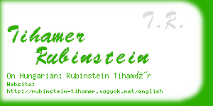 tihamer rubinstein business card